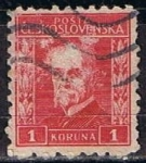 Stamps Czechoslovakia -  Scott  98 Presidente  Marsaryk (4)