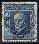 Stamps Czechoslovakia -  Scott  99 Presidente  Marsaryk (2)