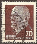 Stamps Germany -  Walter Ulbrich (DDR)