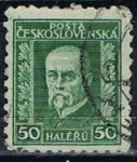 Stamps Czechoslovakia -  Scott  116  Presidente  Marsaryk (6)