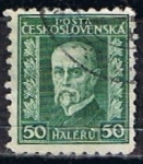 Stamps Czechoslovakia -  Scott  116  Presidente  Marsaryk (10)