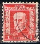 Stamps Czechoslovakia -  Scott  131 Presidente  Marsaryk