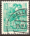 Stamps Germany -  Fünfjahresplan (plan quinquenal-DDR)