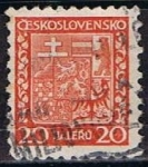 Stamps Czechoslovakia -  Scott  154  Escudo de Armas (4)