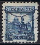 Stamps Czechoslovakia -  Scott  164  estatua de San vencelao