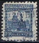 Stamps Czechoslovakia -  Scott  164  estatua de San vencelao (3)