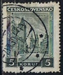 Stamps Czechoslovakia -  Scott  167  Oid City Square, Praga