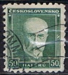 Stamps Czechoslovakia -  Scott  168  Presidente Masaryk