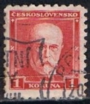 Stamps Czechoslovakia -  Scott  170  Presidente Masaryk (2)