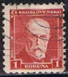 Stamps Czechoslovakia -  Scott  170  Presidente Masaryk (9)