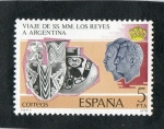 Stamps Spain -  2495- VIAJE DE SS.MM. LOS REYES  A ARGENTINA.