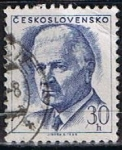 Stamps Czechoslovakia -  Scott  1540  Pres. Ludvik Svoboda (2)