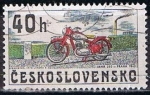 Sellos de Europa - Checoslovaquia -  Scott  2019 Motocicleta Jawa