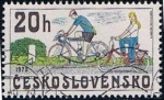Stamps Czechoslovakia -  Scott  2255 Deporte (Bicicletas)