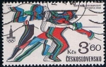 Stamps Czechoslovakia -  Scott  2296  Esgrima