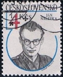 Stamps Czechoslovakia -  Scott  2511  Heroes de la Resistencia  Jan Nalepka