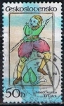 Stamps Czechoslovakia -  Scott  2520  Jack of Espades (2)