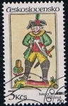 Stamps Czechoslovakia -  Scott  2523  jack of clubs