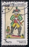 Stamps Czechoslovakia -  Scott  2523  jack of clubs (2)