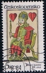 Stamps Czechoslovakia -  Scott  2524  rey de Corazones