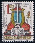 Stamps Czechoslovakia -  Scott  2604  intrumentos  musicales