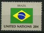 Stamps ONU -  Bandera - Brasil