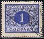 Stamps Czechoslovakia -  Scott  J65  cCifras