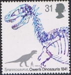 Sellos de Europa - Reino Unido -  LOS DINOSAURIOS DE OWEN. TYRANOSAURUS