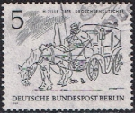 Sellos de Europa - Alemania -  BERLIN. BERLIN EN EL SIGLO XIX. EL CARRO, DE H. ZILLE (1875)