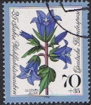 Stamps Germany -  FLORES. CAMPANULA PERSICIFOLIA (CAMPANILLA)