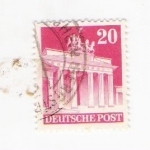 Stamps Germany -  Puerta de Branderburgo (repetido)