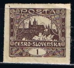 Stamps Czechoslovakia -  Scott  23  Hradcany en Praga