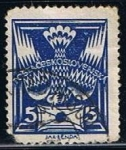 Stamps Czechoslovakia -  Scott  65  Paloma mensagera con sobre