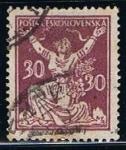 Stamps Czechoslovakia -  Scott  70  Checoslovaquia rompiendo la cadenas de la livertad