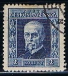 Stamps Czechoslovakia -  Scott  99  Pres. Masaryk