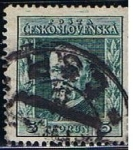 Stamps Czechoslovakia -  Scott  101  Pres. Masaryk