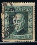 Stamps Czechoslovakia -  Scott  101  Pres. Masaryk (2)