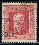Stamps Czechoslovakia -  Scott  101A  Pres. Masaryk