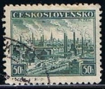 Stamps Czechoslovakia -  Scott  249  Vista de Pilsen