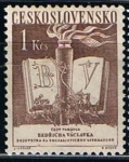 Stamps Czechoslovakia -  Scott  579  Libro y antorcha