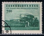 Stamps Czechoslovakia -  Scott  594  Cosechadora