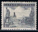 Stamps Czechoslovakia -  Scott  619  Puente de Carlos y Castillo de Praga