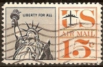 Stamps United States -  USAirmail-Estatua de la Libertad