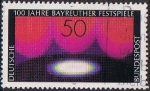 Stamps Germany -  CENTENARIO DEL FESTIVAL DE TEATRO DE BAYREUTH