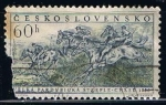 Sellos de Europa - Checoslovaquia -  Scott  763  Carrera de obtaculos