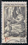 Stamps Czechoslovakia -  Scott  2407  Mujer Flautista