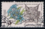 Stamps Czechoslovakia -  Scott   2470  Gentiana asclepiadea