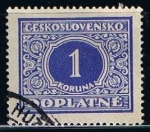 Stamps Czechoslovakia -  Scott  J65  Cifras