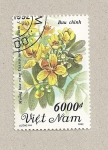 Stamps Vietnam -  Flor Cassia surattensis