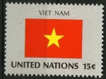 Sellos de America - ONU -  Bandera, Viet nam